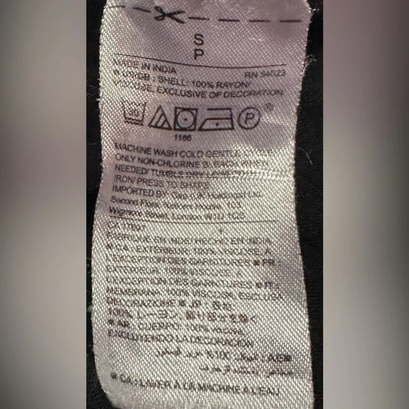 Women's Gap Black Peasant Boho V-Neck Top - Picture 9 of 9